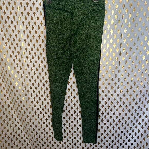 Neon Green leggings stripes size M - Picture 4 of 6